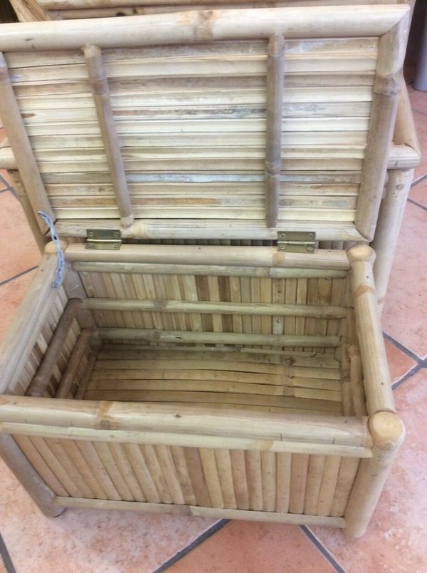 Bambustruhe - Bambuskiste 45cm x 30 cm handgefertigt
